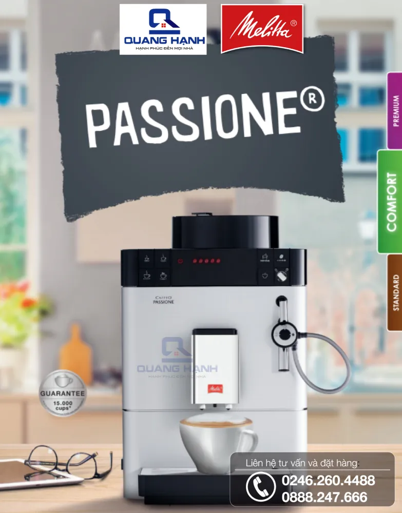Máy pha cà phê tự động Melitta Caffeo Passione | Điện Máy Quang Hạnh