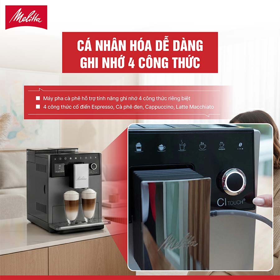 Máy pha cà phê Melitta Caffeo CI Touch Plus