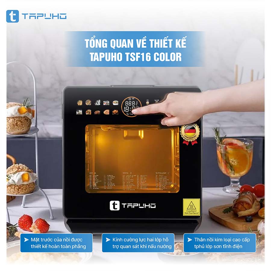 Nồi chiên hơi nước Tapuho TSF16 COLOR