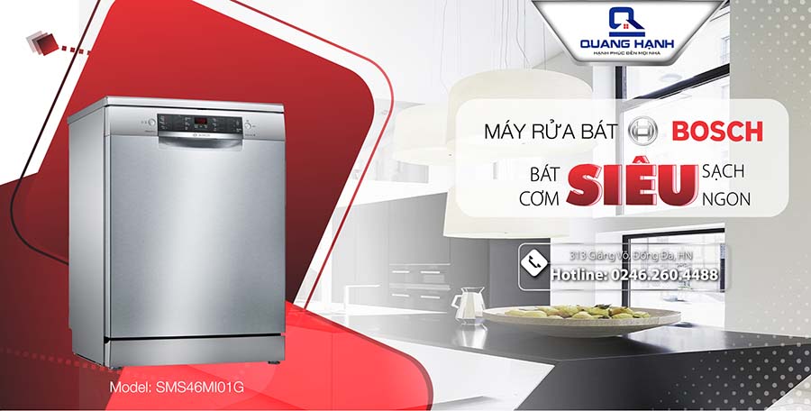  Máy rửa bát Bosch SMS46MI01G