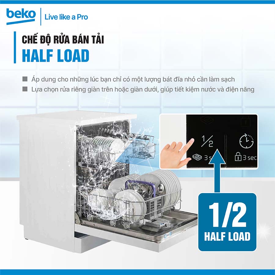 Máy rửa bát Beko DVN05320W