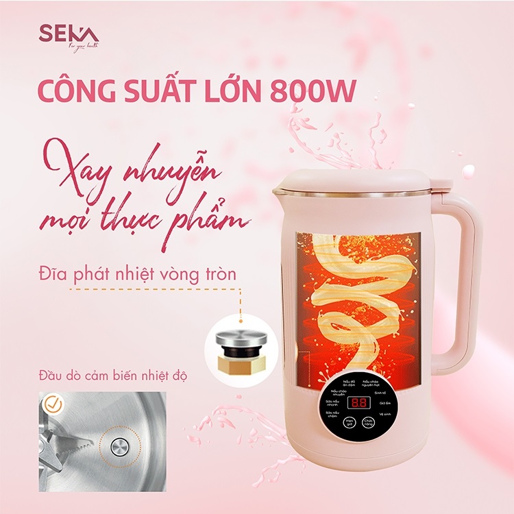 Công suất 800W - Chức năng tự động vệ sinh sản phẩm