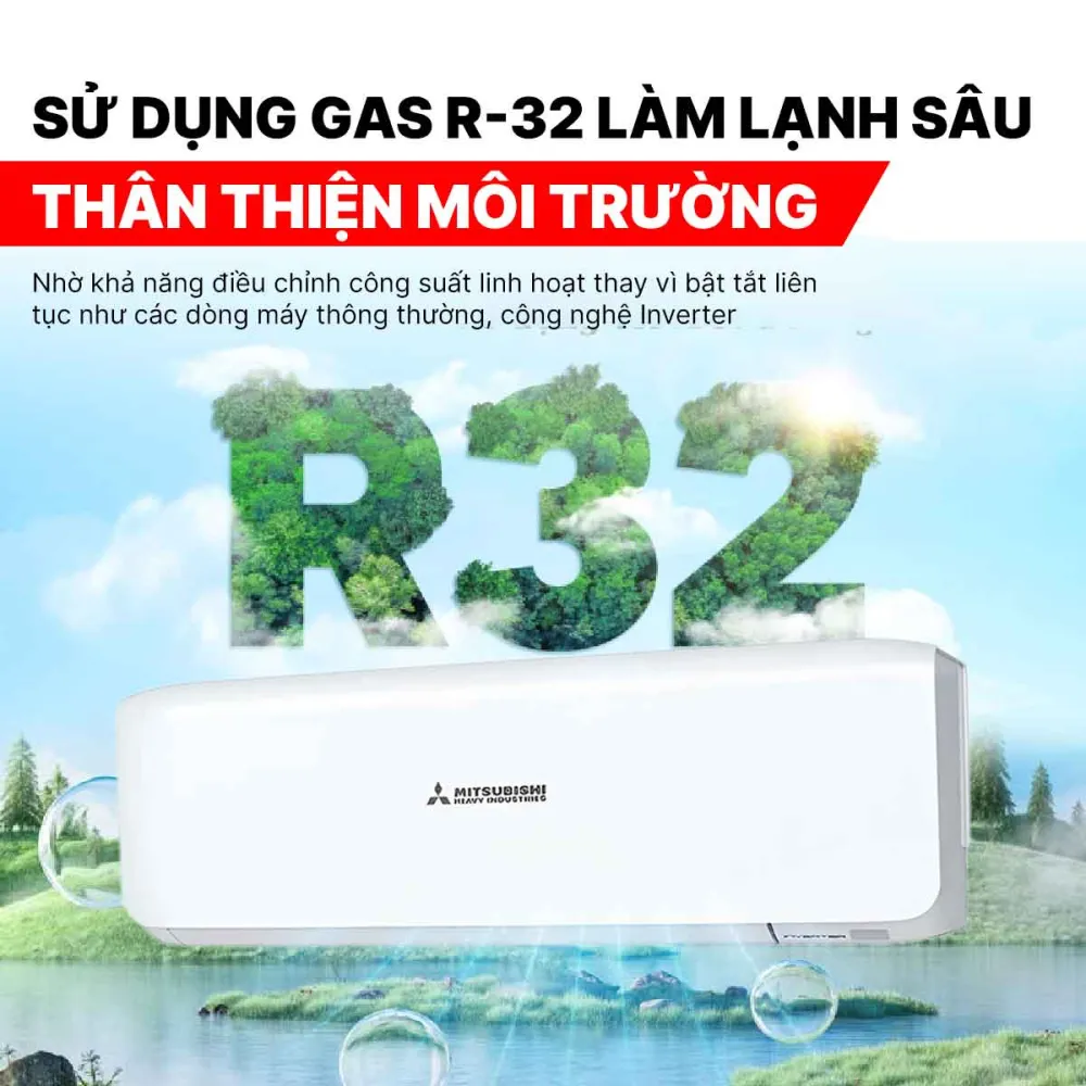 Điều hòa Mitsubishi 2 chiều Inverter 9000 BTU SRK/SRC25ZSS-W5