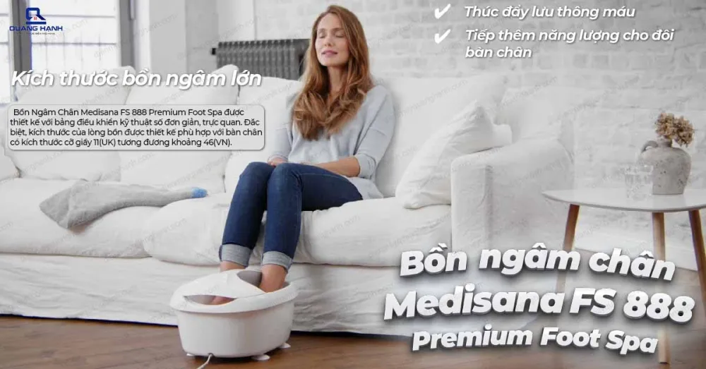 BỒN NGÂM CHÂN MASSAGER MEDISANA FS888