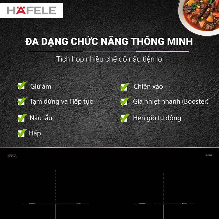 Bếp từ đôi Hafele HC-I73243B 536.61.858