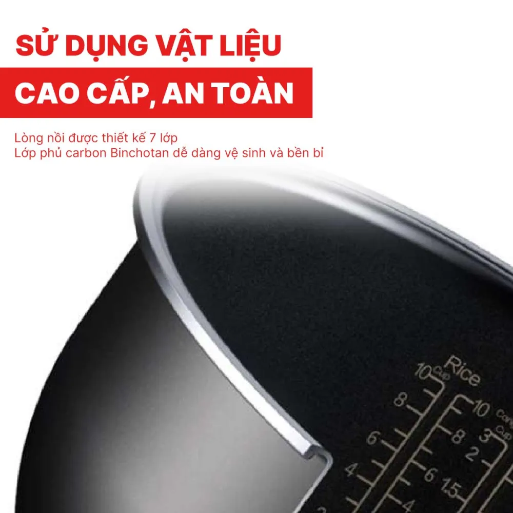 Nồi cơm điện cao tần Toshiba RC-10IX1PV dung tích 1 lít