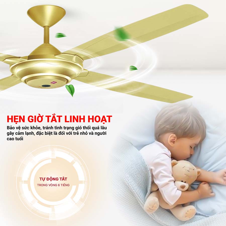 Quạt trần KDK M56XR chính hãng