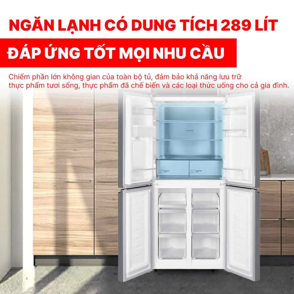 Tủ lạnh Hitachi Inverter 464 lít Multi Door HR4N7520DSWDXVN