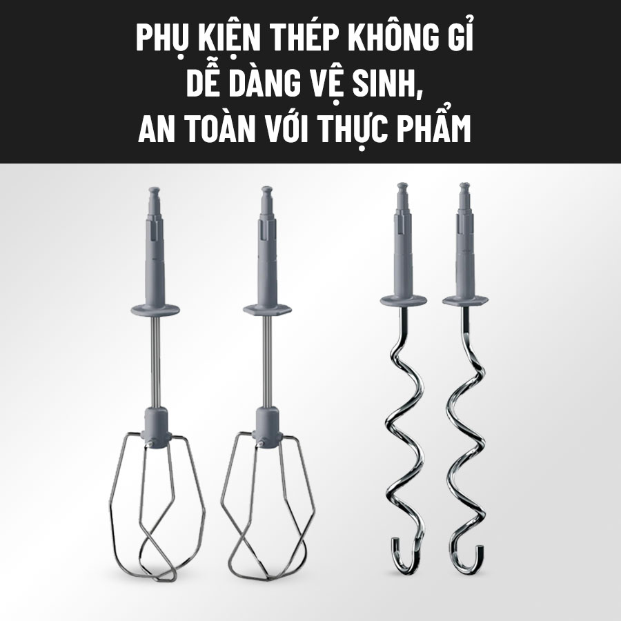 Braun HM1010BK đa dạng phụ kiện – Tiện lợi cho mọi công thức làm bánh