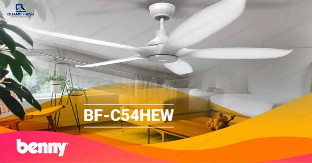 Quạt trần Benny BF-C54HE 5 cánh- Made in Thailand