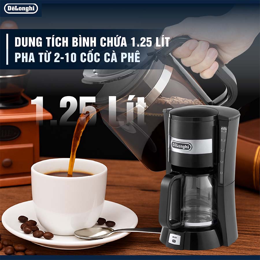 Máy pha cà phê nhỏ giọt Delongi ICM15210.1