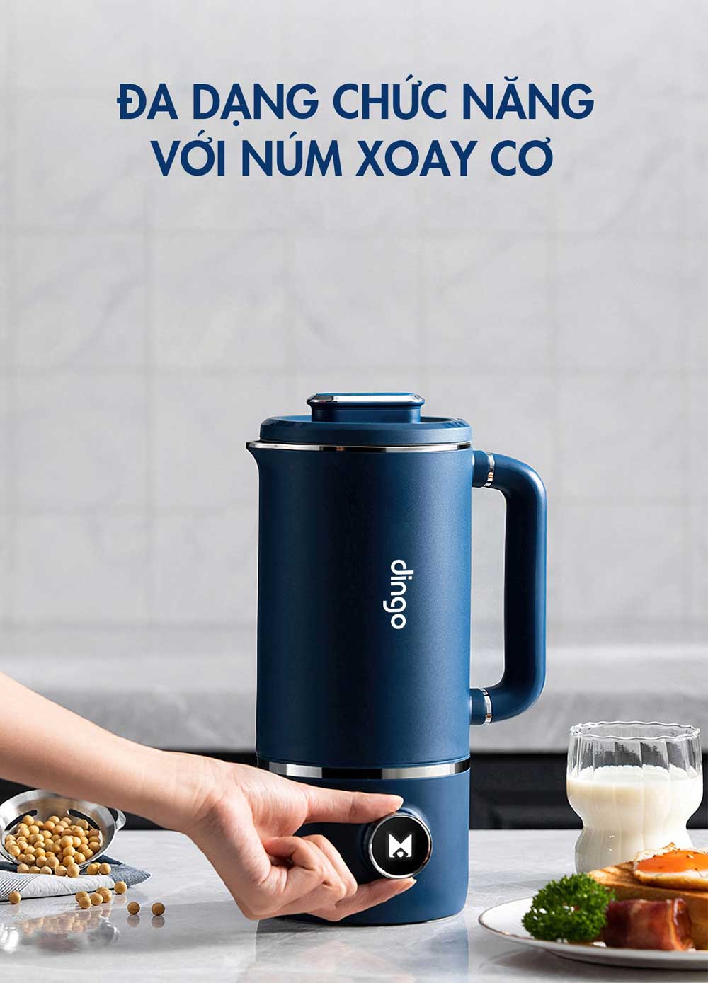 Đa dạng chức năng xay nấu bằng phím cơ