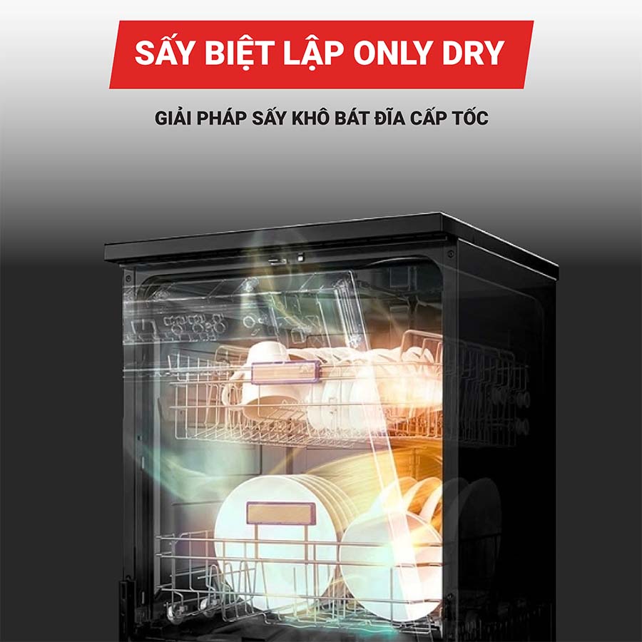Máy rửa bát 17 bộ Texgio TGF8817B Perfect