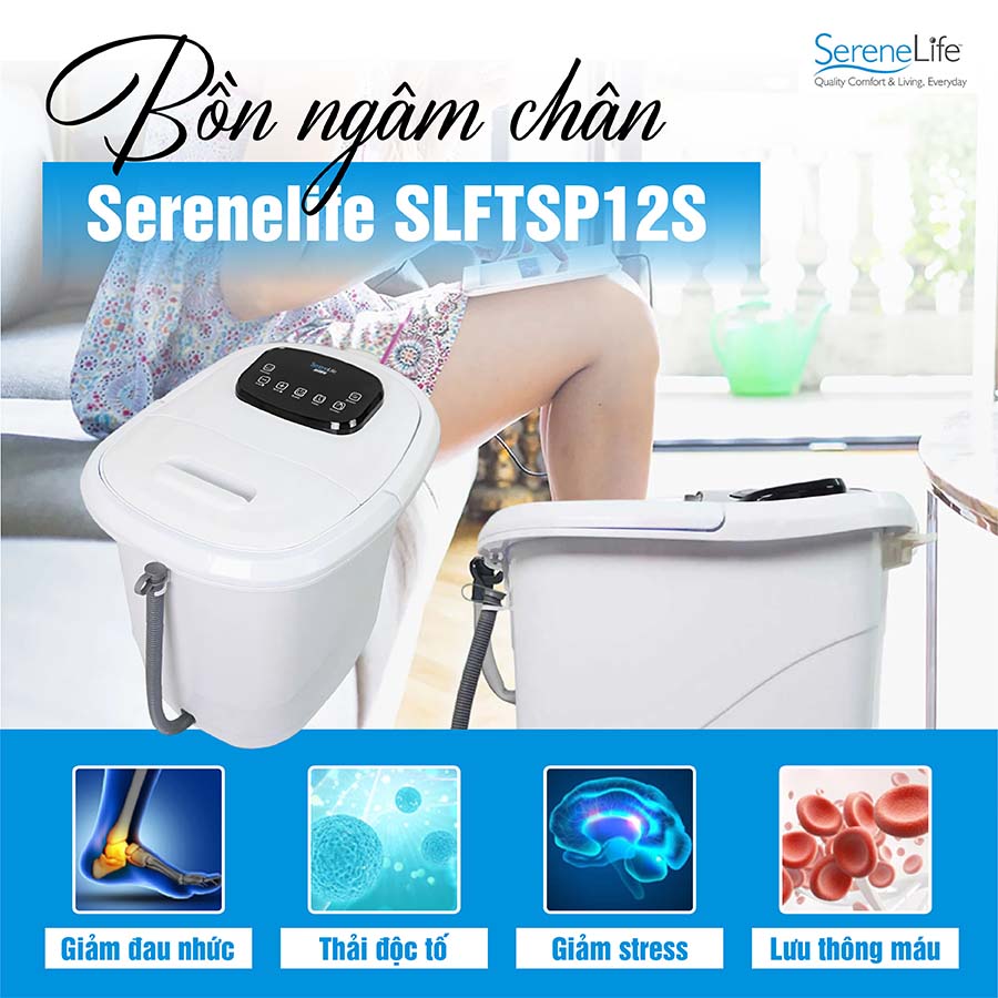 Bồn ngâm chân con lăn tự động Serenelife SLFTSP12S