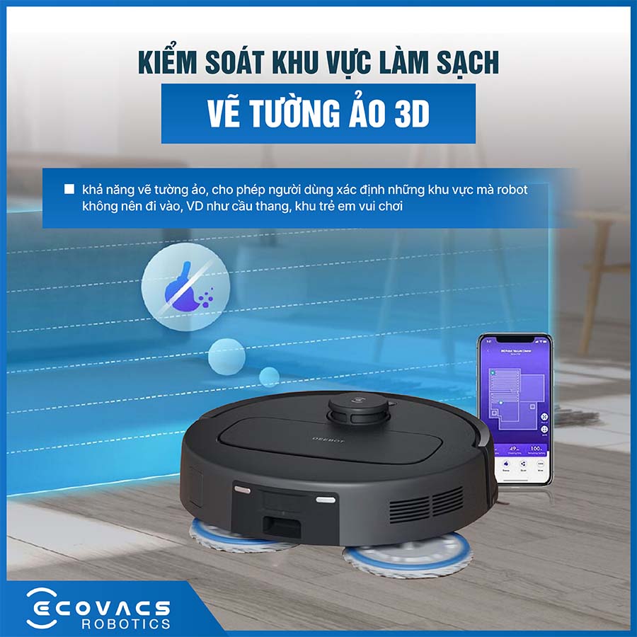 Robot hút bụi lau nhà Ecovacs Deebot N30 Pro Omni