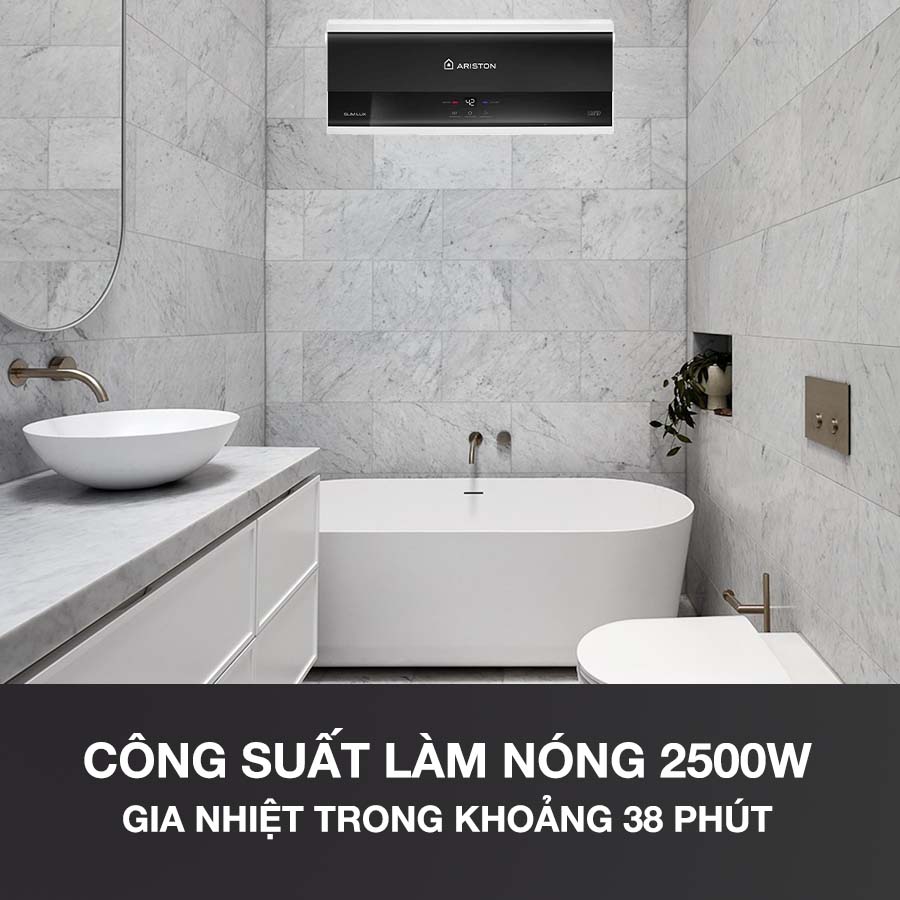 Bình nóng lạnh Ariston SL3 30 LUX D AG+ 2.5 FE làm nóng nhanh