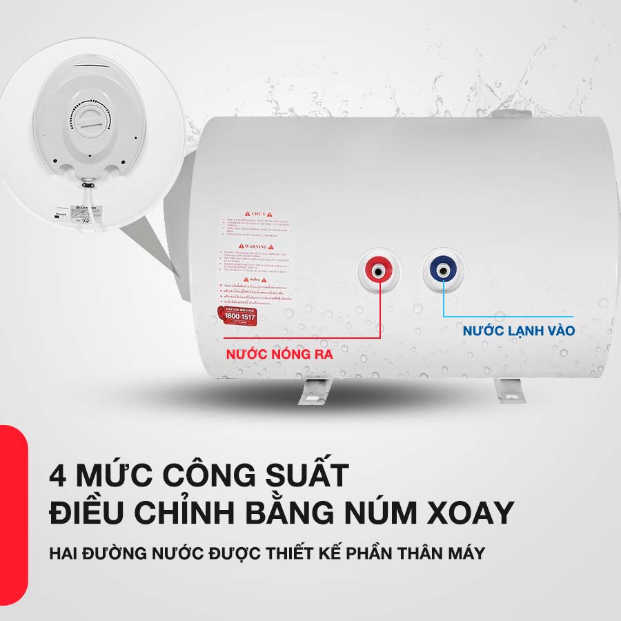 Bình nóng lạnh Ariston PRO R 80 H 2.5 FE dễ sử dụng