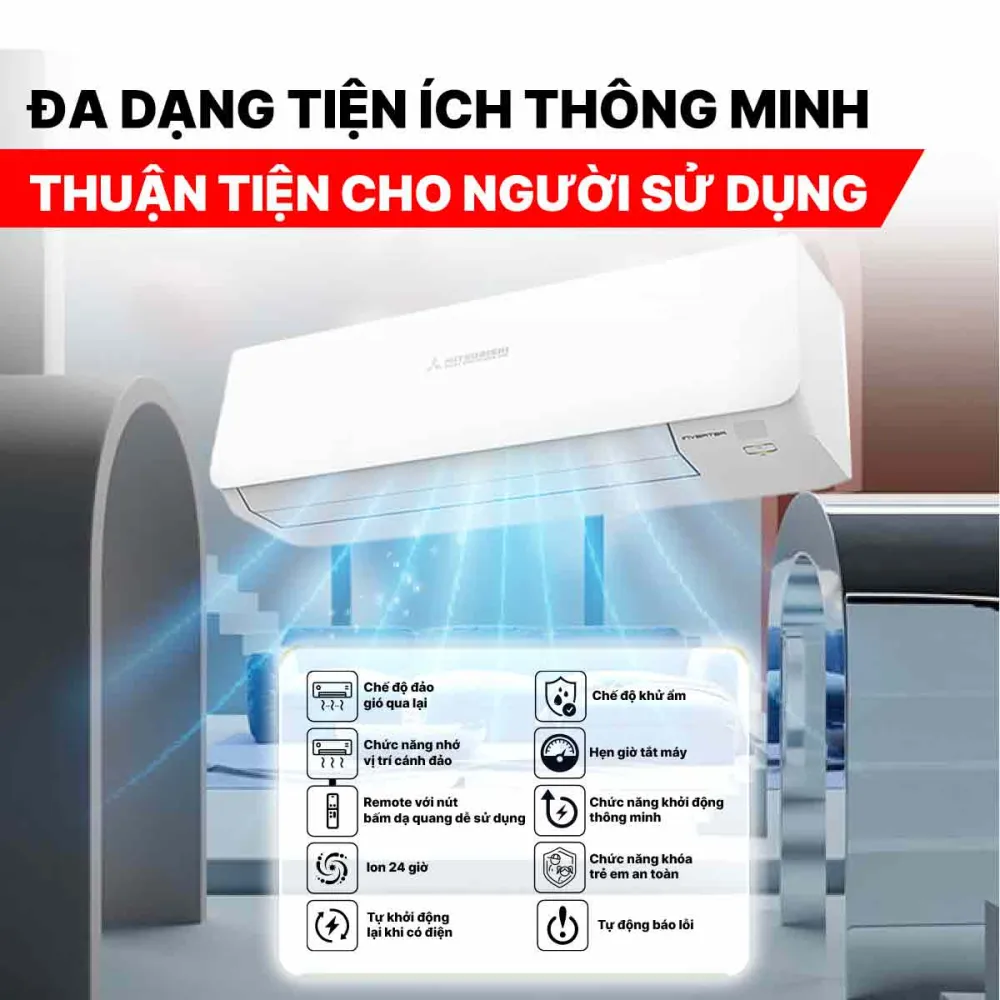 Điều hòa Mitsubishi Heavy Inverter 9000BTU SRK/SRC10YXS-W5