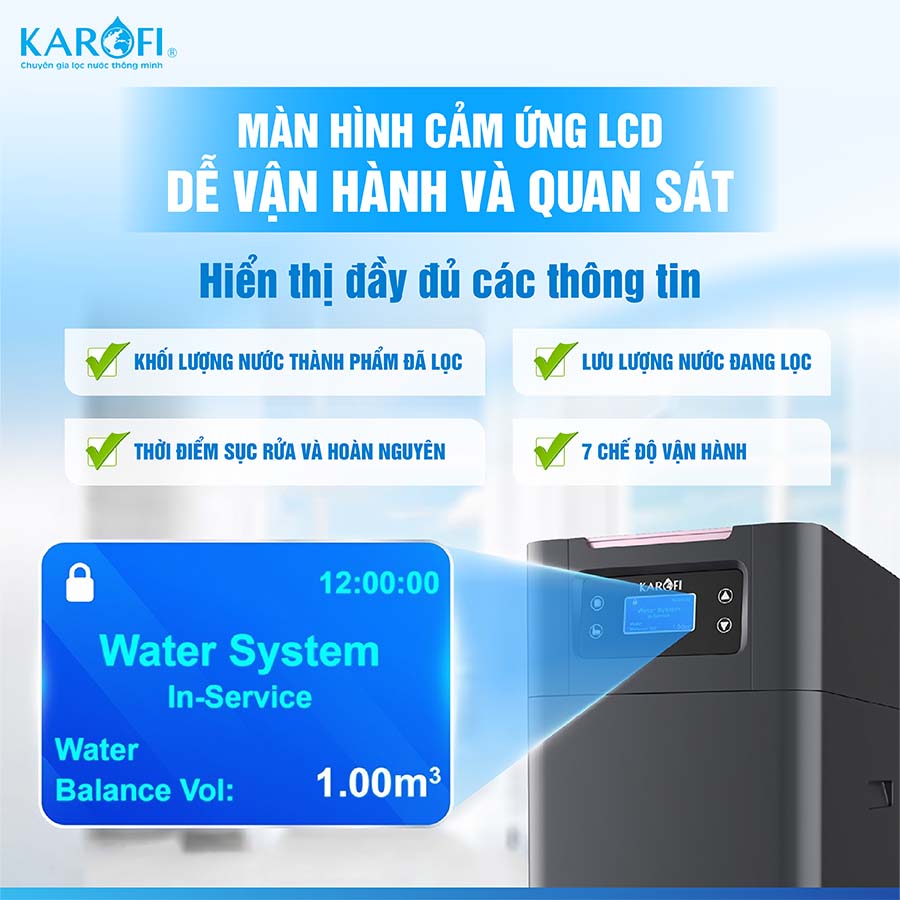 Lọc tổng trung tâm cao cấp Karofi KTF-P01