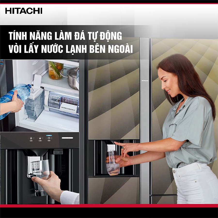 Tủ lạnh Hitachi Inverter 569 lít R-FM800XAGGV9X DIA