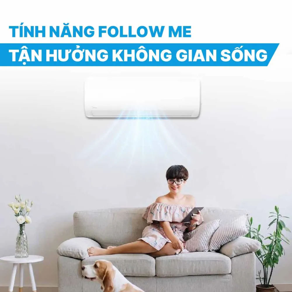 Điều hòa Midea inverter 18.000BTU 1 chiều MSAF-18CRDN8