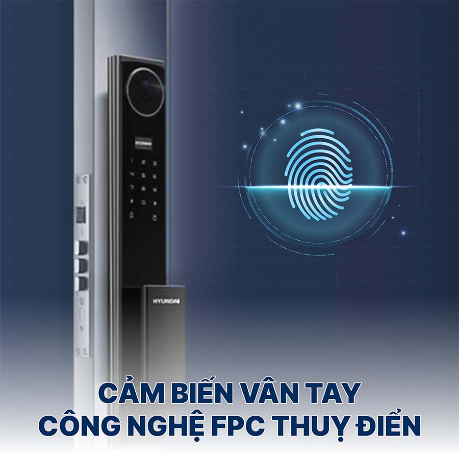 Khoá điện tử Hyundai cửa gỗ HY-SLA911F