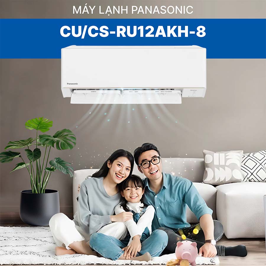 Điều hòa 1 chiều 12000 BTU Panasonic Inverter CU/CS-RU12AKH-8