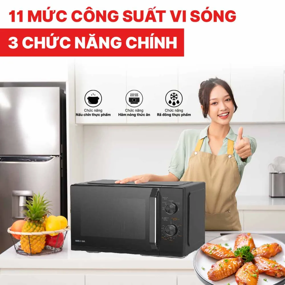 Lò vi sóng Toshiba MW3-MM25PE(BK) 25 lít