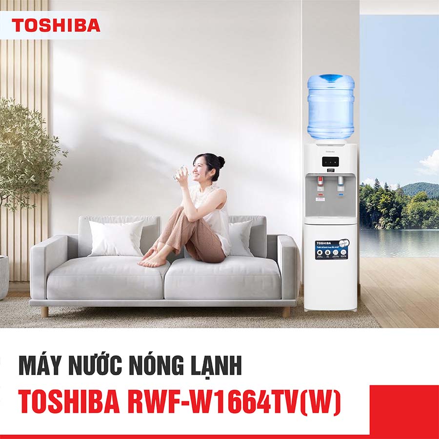 Cây nước nóng lạnh Toshiba RWF-W1664TV (W)