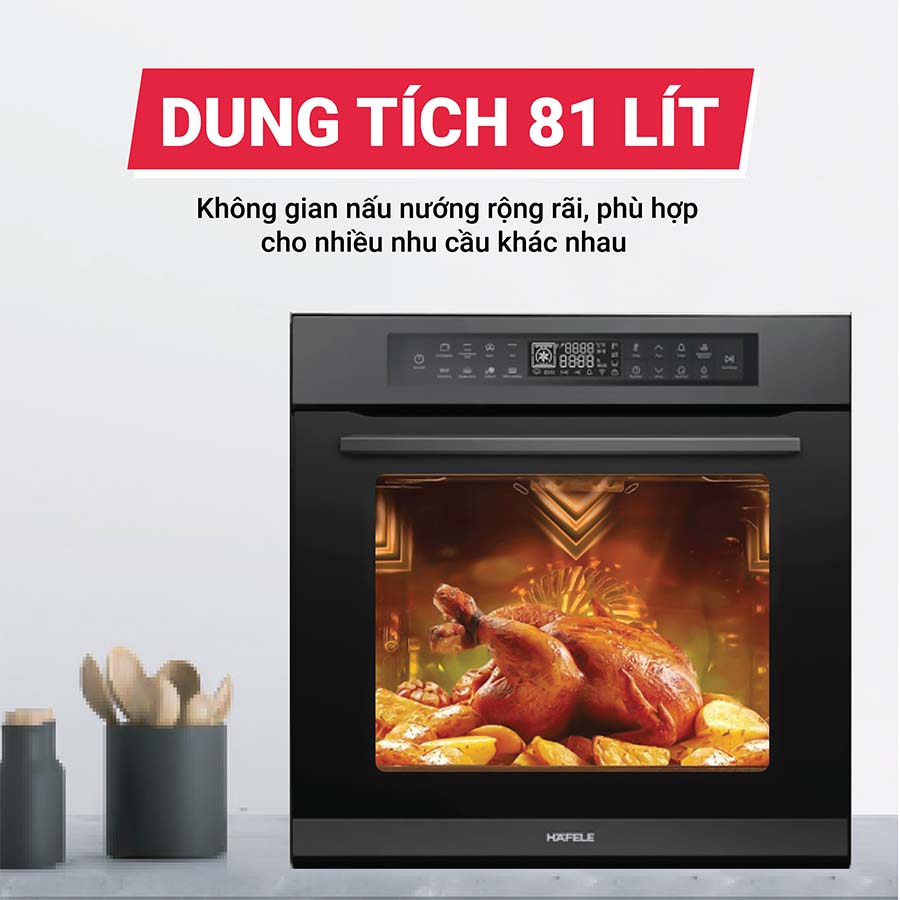 Lò nướng âm tủ 81 lít Hafele HC-O811B 495.10.035