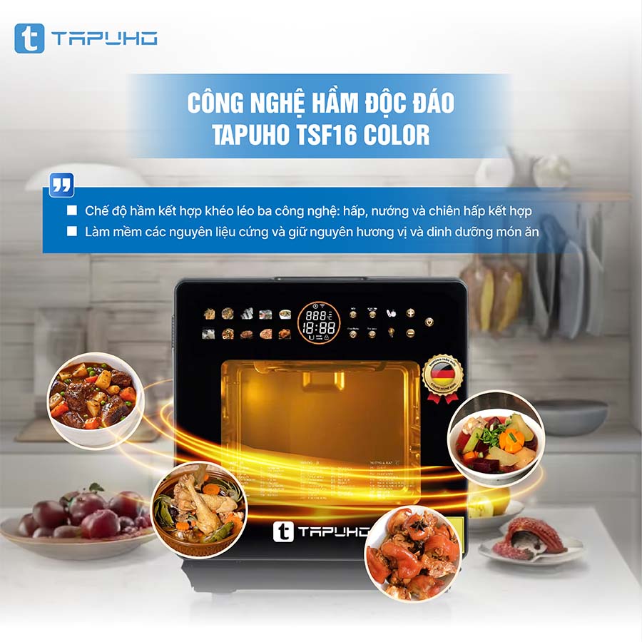 Nồi chiên hơi nước Tapuho TSF16 COLOR
