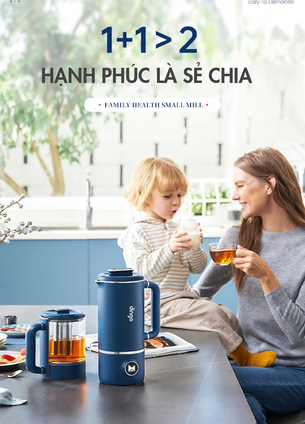 2 cối xay linh hoạt