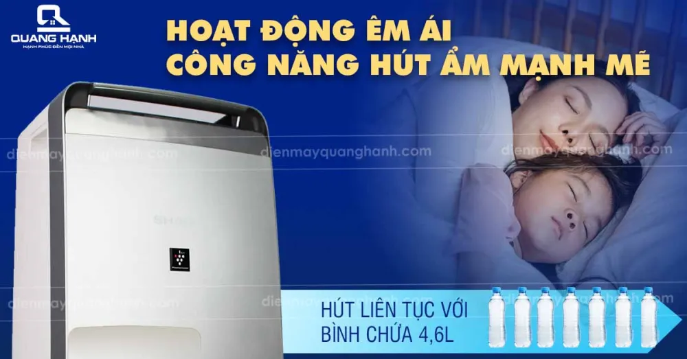 công suất hút ẩm mạnh mẽ