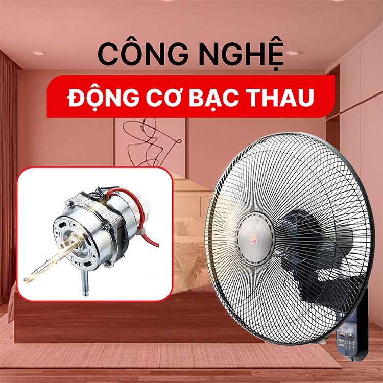 Quạt treo tường KDK M40M có điều khiển