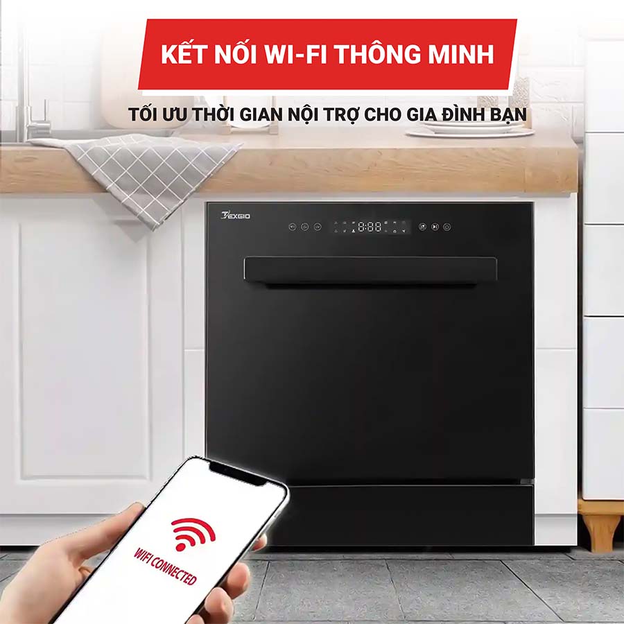 Máy rửa bát 11 bộ Texgio TGWFD78GB