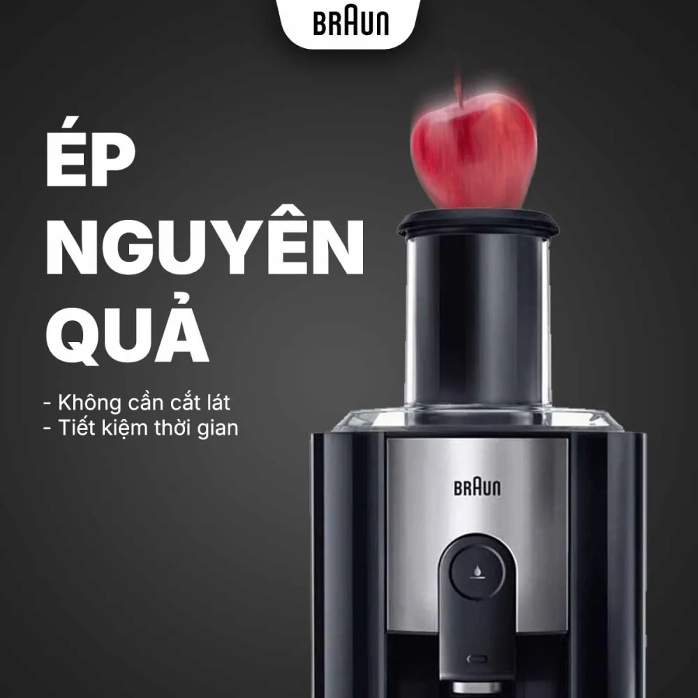 Ống tiếp nguyên liệu đường kính lớn, có thể ép nguyên quả