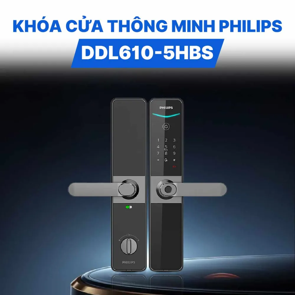 Khóa cửa thông minh Philips DDL610-5HBS