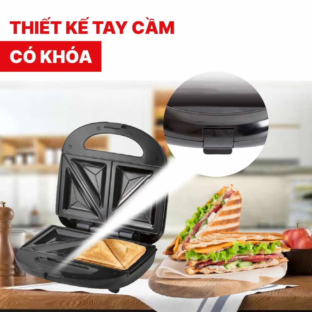 Máy nướng bánh mì sandwich Silvercrest SSWM 700B1