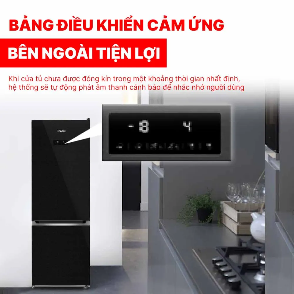 Tủ lạnh Hitachi Inverter 323 lít HRBN6340DGBKVN