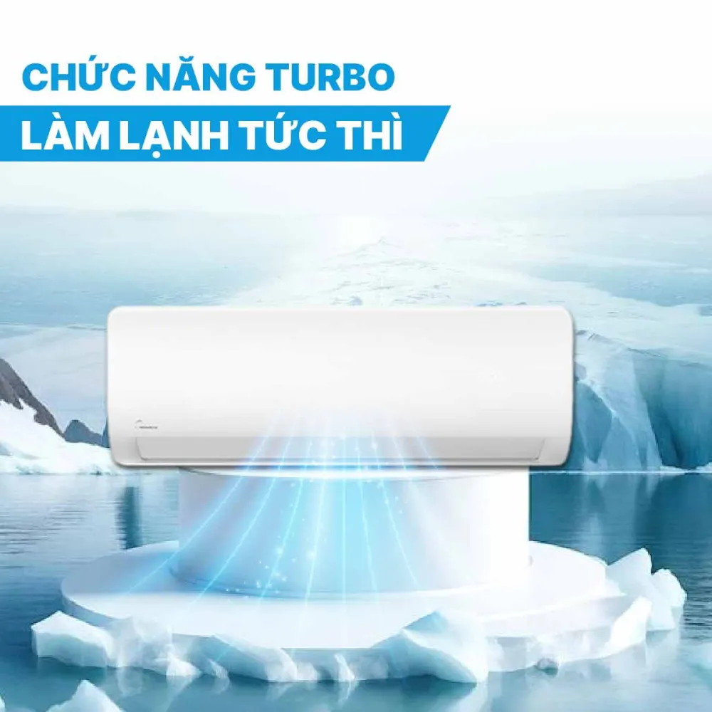 Điều hòa Midea inverter 18.000BTU 1 chiều MSAF-18CRDN8