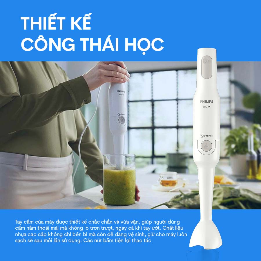 Máy xay sinh tố cầm tay Philips HR2531