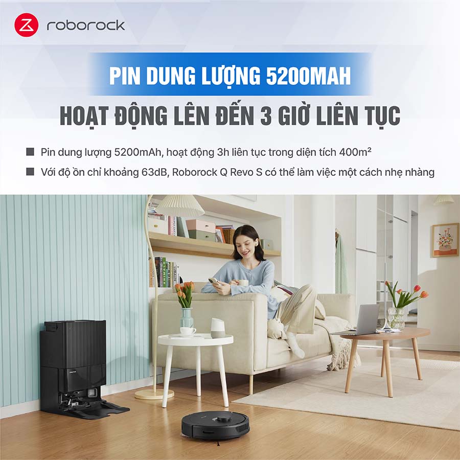 Robot Hút Bụi Lau Nhà Roborock Q Revo S