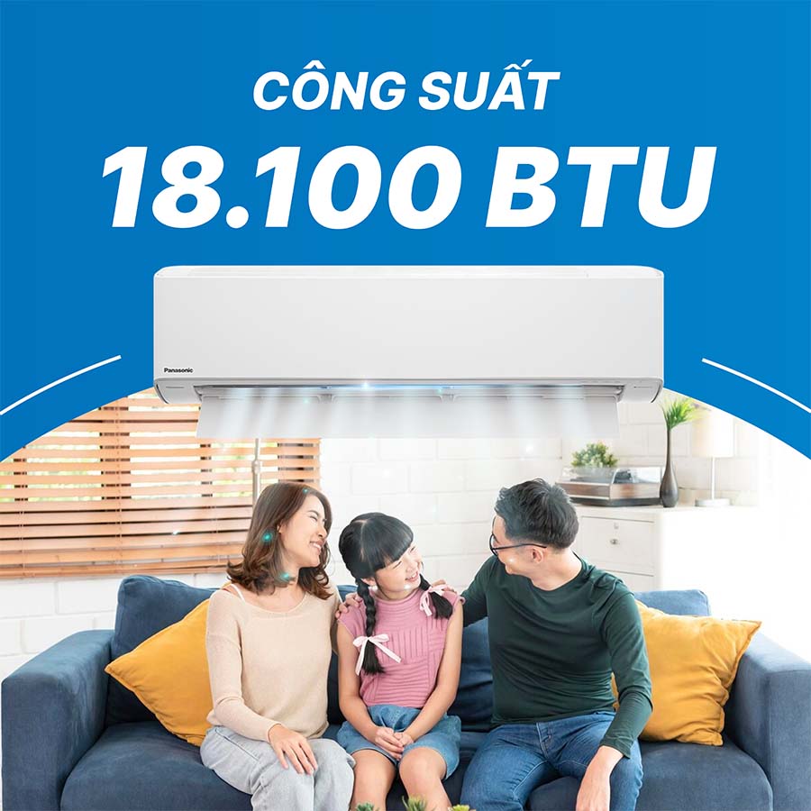 Điều hòa Panasonic CU/CS-XU18ZKH-8 có công suất làm lạnh 18000 BTU