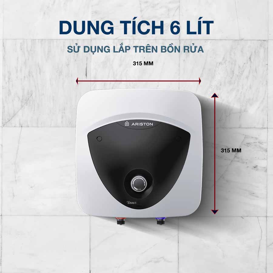 Bình nóng lạnh Ariston AN LUX 6 UE 1.5 FE dung tích 6 lít