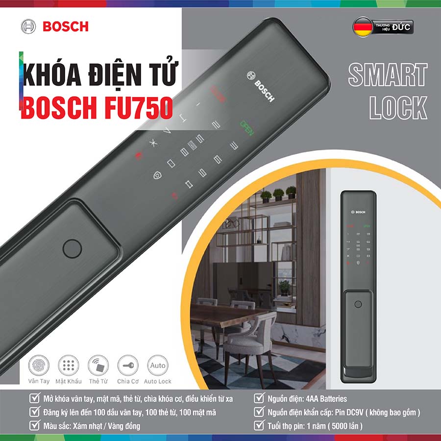 Khóa điện tử Bosch FU750