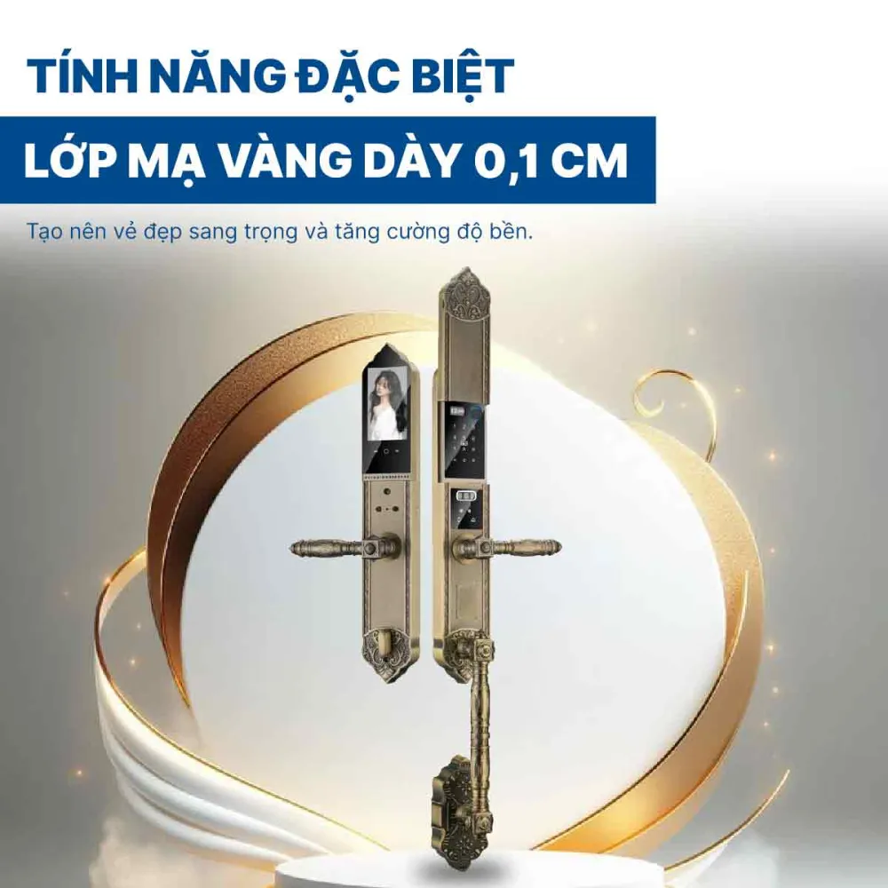 Khoá điện tử Hyundai đại sảnh HY-SLC8818 Bronze