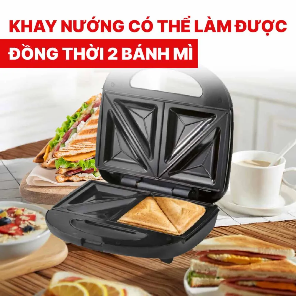 Máy nướng bánh mì sandwich Silvercrest SSWM 700B1