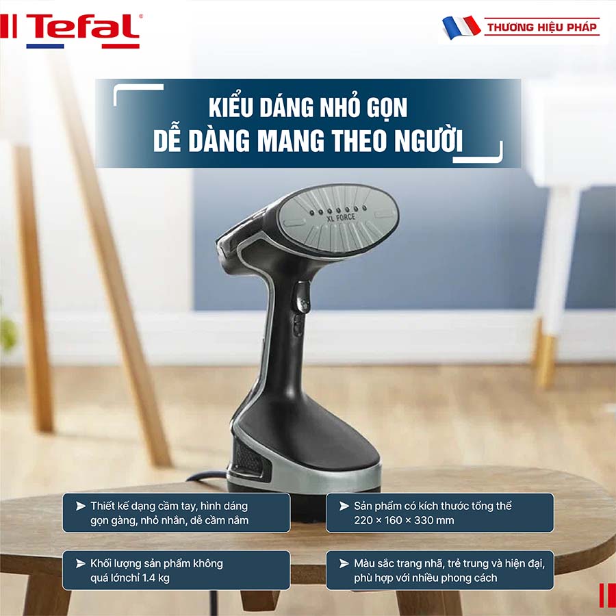 Bàn ủi hơi nước cầm tay Tefal Access Steam force DT8230E1 - 2000W