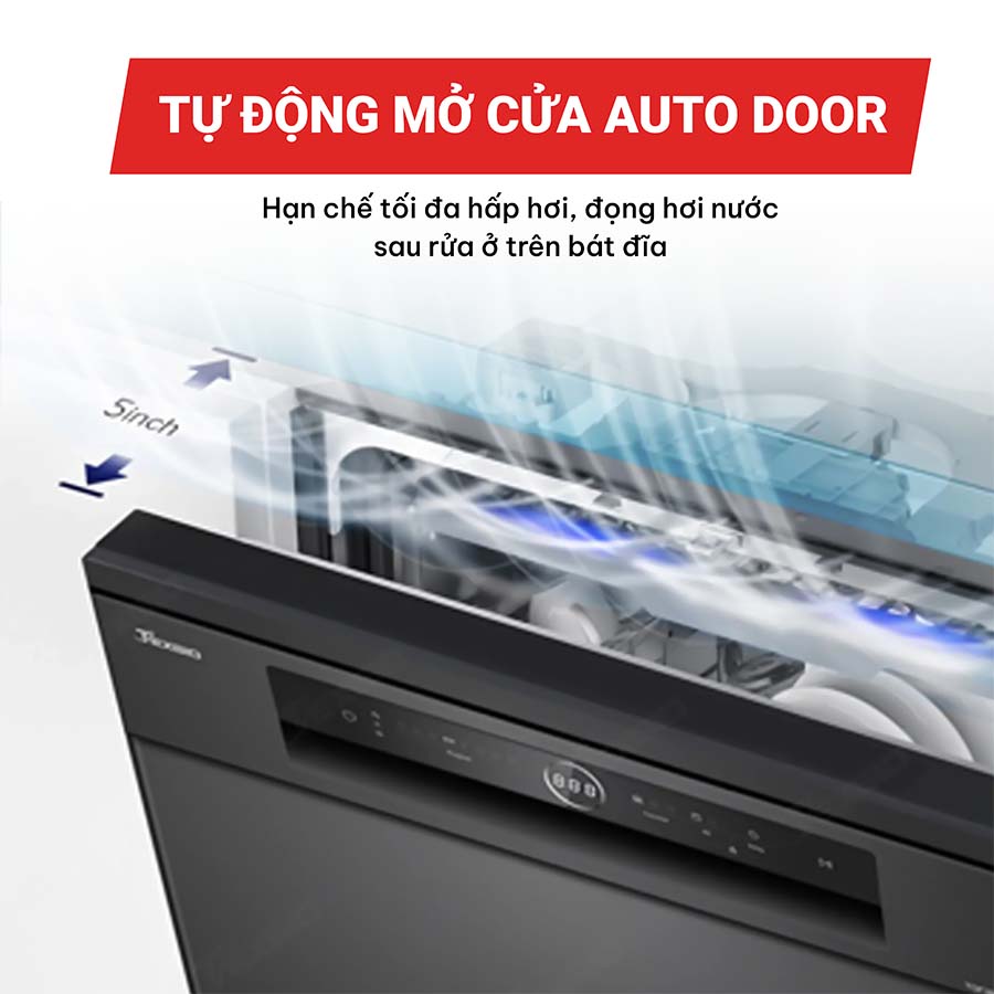 Máy rửa bát 15 bộ Texgio TGF3815B