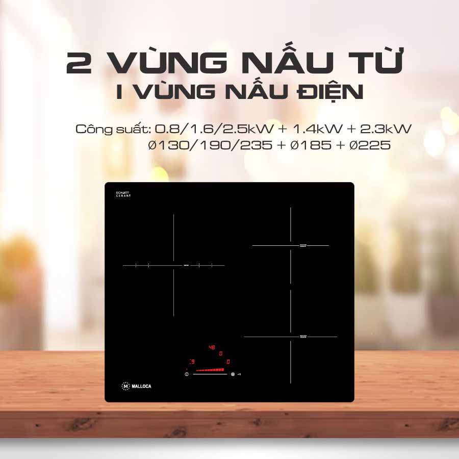 Bếp điện từ Malloca MIR 593